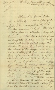 Donnegan's Station Jan. 25 1793